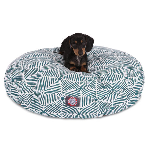 large round dog pillow